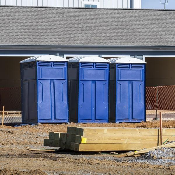 Heavy-duty construction site porta potty in Anderson, South Carolina